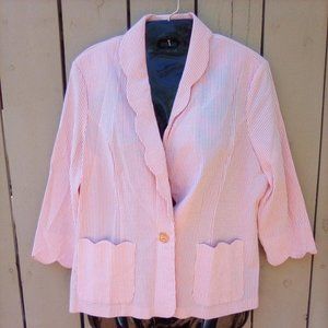 LIGHT SPRING / SUMMER  STRIPED BLAZER